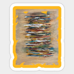 Abstract old colourful paper Sticker